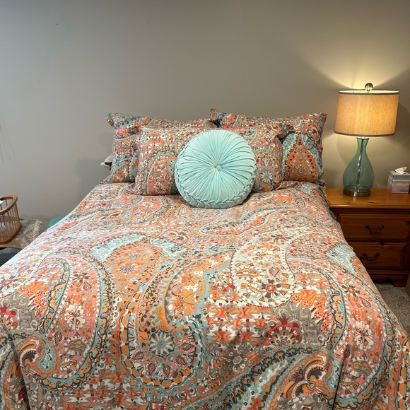 Pottery Barn | Bedding | Pottery Barn Paloma Paisley Duvet Cover And ...